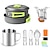 economico Griglie e cucina all&#039;aperto-set di utensili da cucina portatili per pentole da campeggio all&#039;aperto