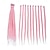 tanie Szydełkowe włosy-14-calowe cienkie syntetyczne dredy przedłużające 0,6 cm 20 pasm krótkie pojedyncze końcówki reggae dredy przedłużające różowe dredy loc 14