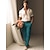 voordelige luxe linnen broek-40% linnen Voor heren Linnen broek Broek Zomerbroek Zak Recht been Effen Ademend Comfortabel Kantoor / Formeel Dagelijks Vakantie Klassiek Casual Zwart Wit