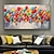 baratos Pinturas de Natureza Morta-100% artesanal moderno abstrato cor balão pintura a óleo sobre tela decoração de casa para sala de estar como presente sem moldura