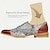 baratos Sapatos Oxford para Homem-Sapatos masculinos com padrão de crocodilo couro italiano de grão integral couro antiderrapante com cadarço vermelho marrom oxfords