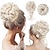 preiswerte Chignons/Haarknoten-Unordentlicher Dutt-Haarteil, 2 Stile, klassische, zerzauste Hochsteckfrisur, elastische Haarknoten, Haargummis, Kunsthaar-Dutt, Donut-Pferdeschwanz-Verlängerung, Unordentliches Haar-Dutt-Zubehör für