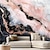 cheap Abstract &amp; Marble Wallpaper-Cool Wallpapers Abstract Pink Black 3D Wallpaper Wall Mural Marble Roll Sticker Peel and Stick Removable PVC/Vinyl Material Self Adhesive/Adhesive Required Wall Decor for Living Room Kitchen Bathroom