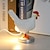Χαμηλού Κόστους Διακοσμητικά φώτα-1τμχ πασχαλινή λευκή κότα απομίμηση στολίδια κοτόπουλου βάλε χειροτεχνία ρητίνης επιτραπέζιο νυχτερινό φως
