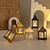 economico Luci decorative-ramadan lanterne portatili candelieri lampade a vento candele elettroniche decorazioni festive atmosfera oggetti di scena 1pz