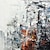 abordables Pinturas abstractas-Pintura al óleo hecha a mano lienzo arte de la pared decoración moderna escena de la calle abstracta en blanco y negro paisaje de arte callejero para la decoración del hogar pintura enrollada sin