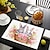 abordables Plaidemats &amp; Coasters &amp; Trivets-Mantel Individual con diseño de conejo, mantel de 12x18 pulgadas para decoración de fiesta, cocina y comedor, 1 ud.