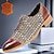 billige Oxfordsko til mænd-mænds kjole sko brun farverig firkantet mønster læder italiensk fuldnarvet okselæder skridsikker snørebånd