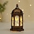 voordelige Decoratieve lichten-Marokkaanse eenvoudige Europese vintage windlamp kasteel kandelaar rustieke decoratie prop lampen