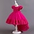 cheap Party Dresses-Kids Girls&#039; Dress Party Dress Solid Color Flower Short Sleeve Wedding Birthday Princess Beautiful Mesh Summer Spring Fall 3-12 Years Pink Red Purple