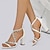 baratos Sapatos de Noiva-Mulheres Sapatos De Casamento Presentes de Dia dos Namorados Sandálias com Plataforma Casamento Festa Diário Sandálias de casamento Sapatos de noiva Sapatos de dama de honra Pedrarias Salto Robusto