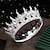 abordables Accessoires de coiffure-Couronne ronde baroque en alliage, couvre-chef d&#039;anniversaire de célébrité d&#039;internet, cadeau pour adulte de dix-huit ans, couronne de reine
