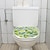 billige Vægklistermærker-sommerstrand kokosnøddetræ, søde killinger og store næbbede fugle toiletmærkat - aftageligt badeværelsesmærkat til toiletsæder - vægmærkat til boligindretning til badeværelser