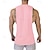 ieftine a bărbaţilor-Bărbați Seturi potrivite Roz Îmbujorat Tricou Bluză Vest Top Seturi Manșon scurt În V Vacanță Ieșire Simplu De Bază Poliester Vară