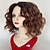 cheap Older Wigs-Layered Short Ombre Blonde Wavy Bob Wigs for Women Mid-length Blonde Curly Wig Synthetic Natural Looking Daily Party Wig