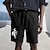 Недорогие Мужские шорты с графическим рисунком-Мужские хлопковые шорты для верховой езды, гавайские шорты, пляжные шорты с завязками, эластичная талия, удобные дышащие шорты для отдыха на открытом воздухе
