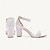 Недорогие Женская свадебная обувь-Жен. Свадебная обувь Для вечеринок Искусственный жемчуг Кружева На низком каблуке Круглый носок Элегантный стиль Микробная кожа «Т»-ремешок Белый