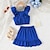 cheap Sets-2 Pieces Kids Girls&#039; Solid Color Dress Suits Set Sleeveless Fashion School 7-13 Years Summer Black White Pink