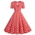 cheap Historical &amp; Vintage Costumes-Retro Vintage 1950s Rockabilly Dress Swing Dress Women&#039;s Plaid / Check Checkered Gingham Carnival Dailywear Dress