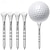 cheap Golf Accessories &amp; Equipment-100pcs/set Wooden Golf Tees - Premium Quality Tees with Printed Ball Markers, Tee Holder, and Tee Limitation Nails for Golfing Convenience
