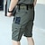 cheap Cargo Shorts-Men&#039;s Tactical Shorts Cargo Shorts Shorts Work Shorts Button Multi Pocket Plain Wearable Short Outdoor Daily Going out Fashion Classic Black Green