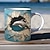baratos Canecas &amp; Chávenas-3d golfinho cerâmica caneca de café charme oceânico nova chegada requintado design de peixe xícara de chá-perfeito para amante de golfinhos