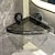 رخيصةأون أدوات الحمام-رف ثلاثي للحمام على شكل نهر جليدي رف مثبت على الحائط بدون حفر للحمام والمرحاض ورف تخزين زاوية لحوض الغسيل