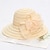 cheap Fascinators-Fascinators Hats Headwear Acrylic / Cotton Bucket Hat Floppy Hat Sun Hat Casual Holiday Elegant Vintage With Feather Bows Headpiece Headwear