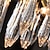 abordables Lámparas de araña únicas-Lámparas de araña con ramas de árboles doradas, 60/80 cm, lámpara colgante de cristal rectangular de lujo con forma de gota de agua, 13 luces, lámpara colgante de techo para salón, comedor, vestíbulo,