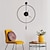 cheap Wall Accents-Classical Large Wall Clock with Pendulum Decorative Art Clocks Round Minimalist Modern Clock Non Ticking Silent Metal Wall Clock for Living Room Bedroom Study Office Decoration 50 60 cm