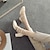 ieftine Sandale de Damă-Pentru femei Sandale Mary Jane În aer liber Zilnic Toc Îndesat Vârf rotund Elegant Epocă Pregătită Piele microbiană Curea Gleznă Migdală Negru Vișiniu