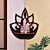 preiswerte Wandskulpturen-An der Wand montiertes Präsentationsregal – nagelfreies Design, einfache Wanddekoration im Lotus-Buddha-Design, dekoratives Eckregal, handmontiertes kleines Aufbewahrungsregal aus Holz