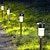 preiswerte Außenwandlichter-12 stücke solar led garten licht im freien wasserdichte led edelstahl rasen lampe villa hinterhof park gehweg landschaft decor licht
