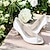 זול נעלי חתונות-בגדי ריקוד נשים נעלי חתונה משאבות נעלי כלה ריינסטון עקב קצר בוהן מציצה סטן לואפר כסף שחור לבן