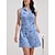 voordelige Designer-collectie-Dames golf jurk Blauw Mouwloos Dames golfkleding kleding outfits draag kleding