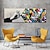 cheap POP Oil Paintings-Handmade Hand Painted Wall Art Behind the Curtain Kid graffiti art Banksy Wall Art Urban Style Canvas Decor Rolled Canvas No Frame Unstretched