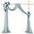 cheap Mr &amp; Mrs Wedding-10ft /20ft/32.8ft Outdoor Curtain 1 Piece Lawn Wedding Beauty Dress Background Decoration Wedding Arch Pearl Chiffon Curtain Decoration