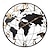 levne Nástěnné ozdoby-velké nástěnné hodiny mapa světa moderní němé jednoduché kulaté železo design obývací pokoj dekorace chodby elektronické hodiny 60 80 cm