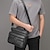 Недорогие Мужские сумки-Мужские кожаные сумки через плечо, черные сумки-мессенджеры со множеством карманов, повседневные сумки через плечо для мужчин, кошелек