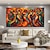 cheap People Paintings-Abstract Figures Acrylic OIL Painting Handmade Modern Wall Art Painting Handmade Figurative Painting Abstract Wall Art Large Figure Abstract colorful wall Painting