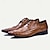 Недорогие Мужские оксфорды-мужские модельные туфли коричневые, черные, кожаные с тиснением, на шнуровке, оксфорды