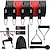 cheap Stress Relievers-11 piece Bodhi Stick Set Fitness Resistance Belt Tension Rope Elastic Rope Set Tension Equipment TPE Pilates