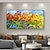 cheap Landscape Paintings-Mintura Handmade Flower Landscape Oil Paintings On Canvas Wall Art Decoration Modern Abstract Textural Pictures For Home Decor Rolled Frameless Unstretched Painting