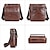 baratos Bolsas para Homem-Bolsa crossbody de couro genuíno masculino grande capacidade multifuncional camada superior bolsa de ombro moda masculina retro crossbody saco