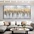 cheap Abstract Paintings-Large hand painted Abstract Gold Texture Oil Painting on Canvas hand painted Minimalist Yellow Ripple Acrylic Painting Modern artwork painting for Living Room Wall Art Decor