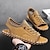 cheap Men&#039;s Sandals-Men&#039;s Sandals Retro Handmade Shoes Walking Casual Daily Leather Comfortable Loafer Black Yellow Beige Spring Fall