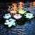 baratos Luzes de Parede de Exterior-Luz solar de lótus flutuante piscina lâmpada ao ar livre solar gramado luz rgb mudança de cor jardim piscina paisagem decoração do feriado 1pc