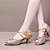 billige Latinsko-Dame Sko til latindans Ballet Salsasko Line Dance Mousserende sko Blødere indersål Glimmer Spænde Sølv Sort Guld