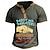 preiswerte Henley-T-Shirt für Herren-Papa-Shirts zum Vatertag, „It’s not a Dad Bod, it’s a Father Figure“, lässiges T-Shirt mit 3D-Aufdruck für Herren, Henley-Shirt, Papa-T-Shirt, Urlaubs-Ausgeh-T-Shirt, graues kurzärmliges