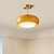 billiga Plafonder-led taklampa vintage taklampa för sovrum matsal balkong loft mässing glasmaterial 110-240v